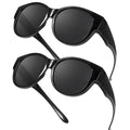 TJUTR Oversized Fit Over Sunglasses for Women Trendy Polarized Sun Glasses Over Prescription Glasses with UV400 Protection