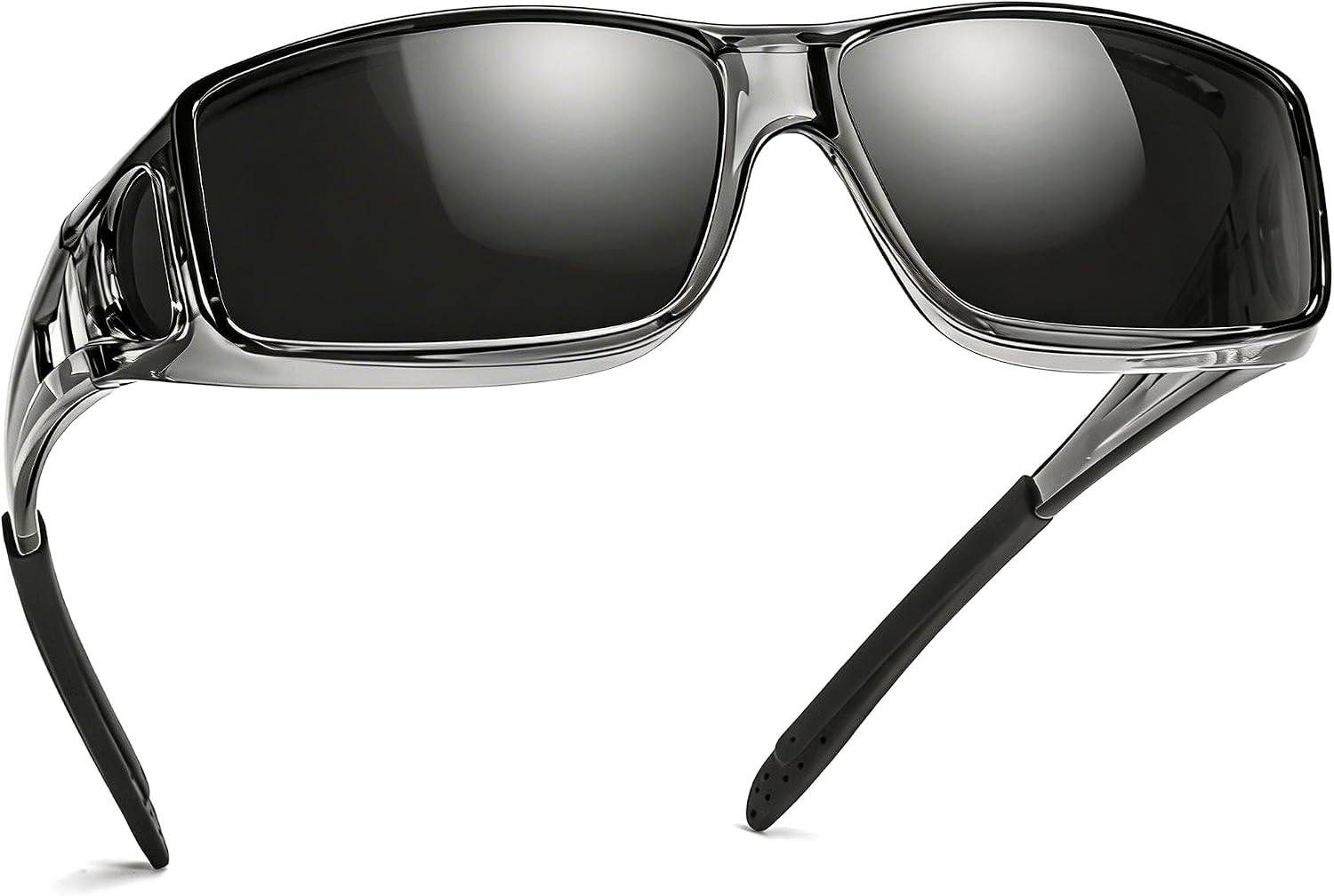 TJUTR Polarized Fit Over Glasses Sunglasses for Men Women, Wrap Around UV400 Protection Sunglasses TS2611